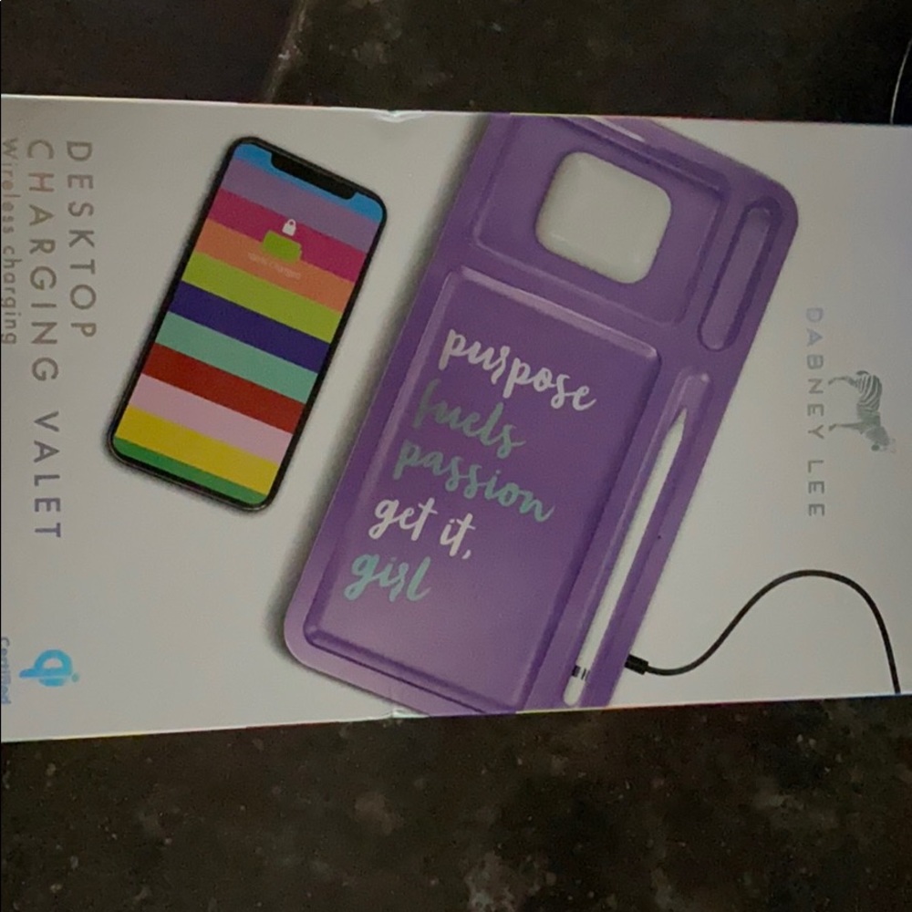 Purple Desktop charging valet